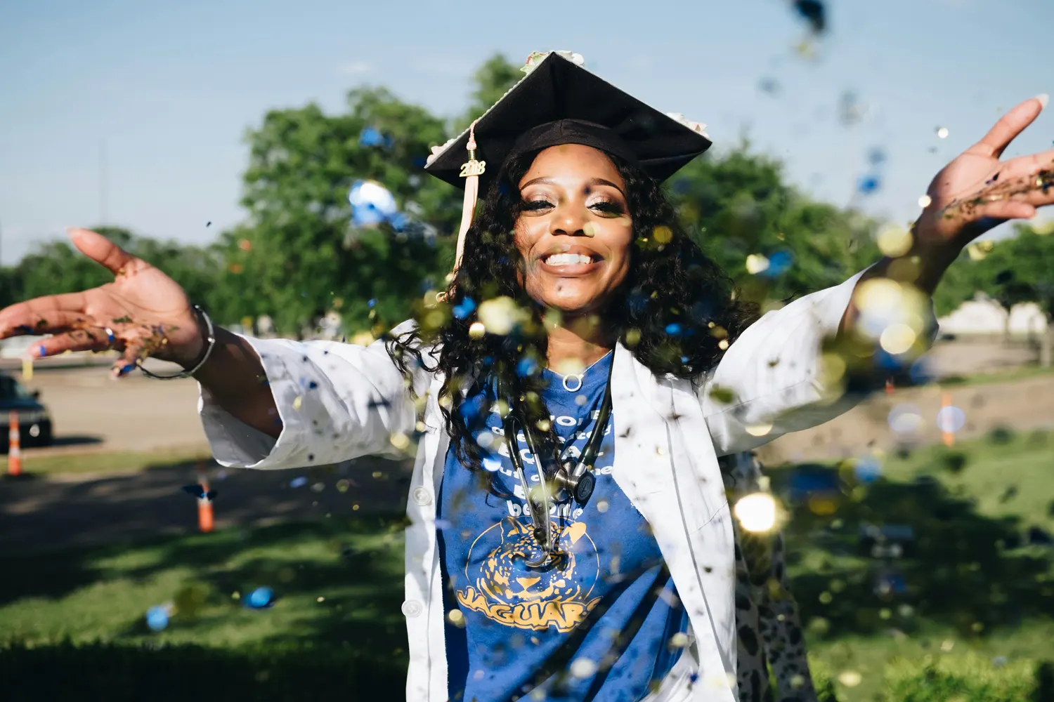 person graduating