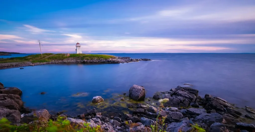 Dusk at Peggy's Cove Nova Scotia Canada