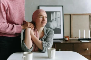 cancer patient receiving support