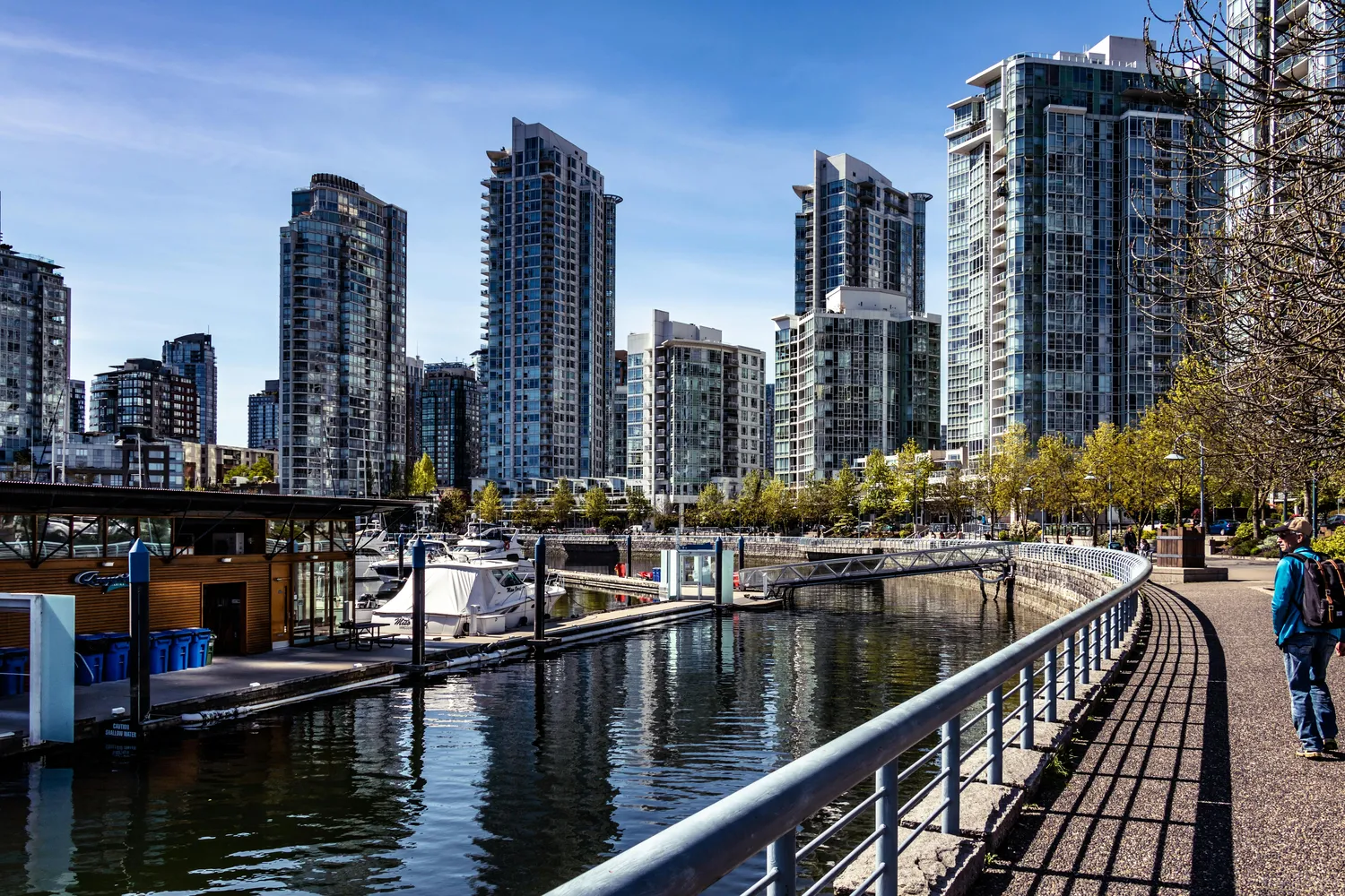 Vancouver harbour, of of Canada's high cost cities